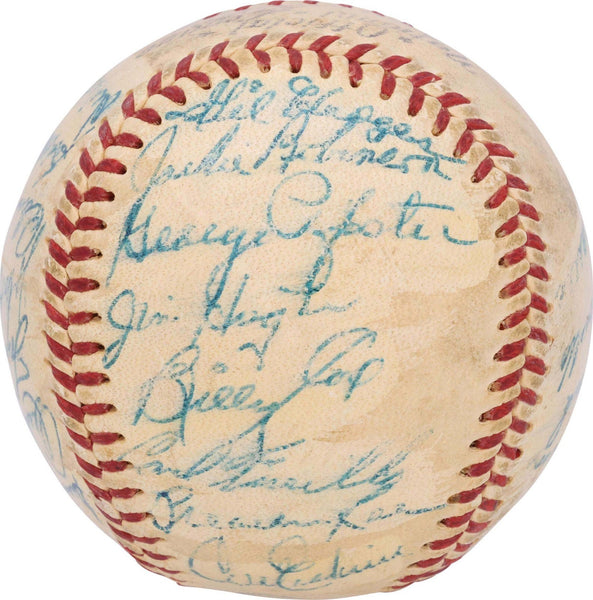 Jackie Robinson Roy Campanella 1952 Brooklyn Dodgers Signed Baseball PSA DNA COA