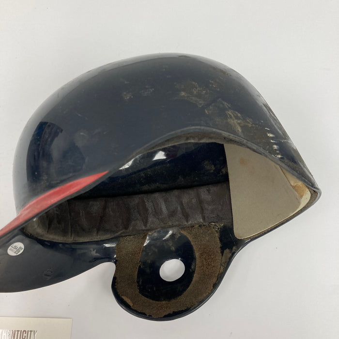 Fred McGriff 1997 Signed Game Used Atlanta Braves Helmet JSA COA RARE