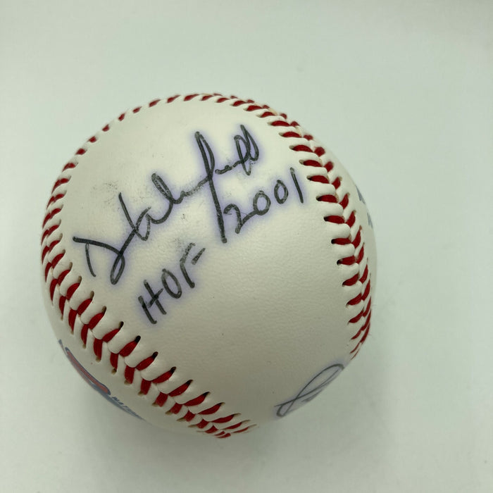 Kirby Puckett Dave Winfield Bill Mazeroski '01 HOF Induction Signed Baseball JSA