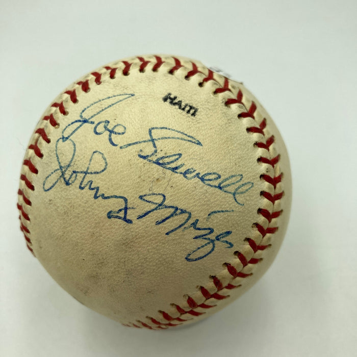 Earl Averill Burleigh Grimes Waite Hoyt Hall Of Fame Multi Signed Baseball JSA