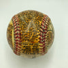 Beautiful Warren Spahn Hand Painted George Sosnak Folk Art Signed Baseball