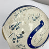 Johnny Unitas Baltimore Colts HOF Legends Multi Signed Vintage 1960's Helmet JSA