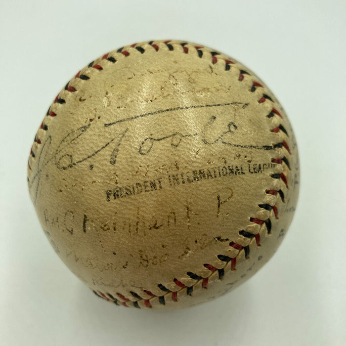 1923 Syracuse Stars Team Signed Official National League Baseball RARE