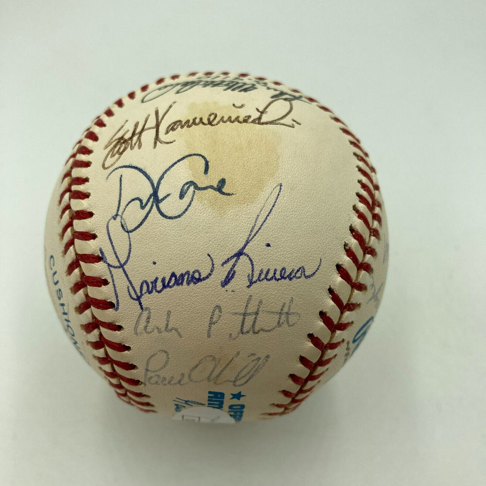 1996 New York Yankees Champs Team Signed Major League Baseball JSA COA