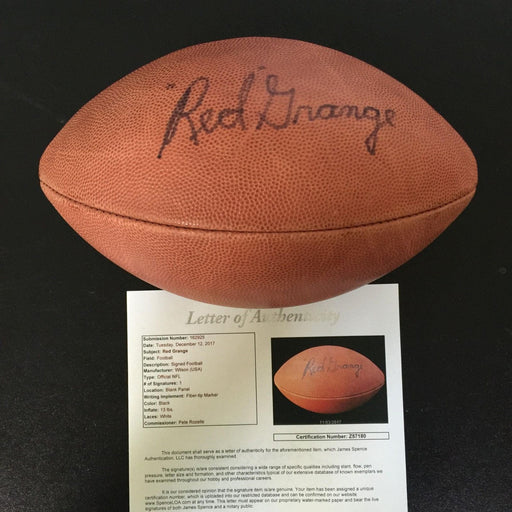 Rare Red Grange Signed Autographed Authentic Wilson NFL Football With JSA COA