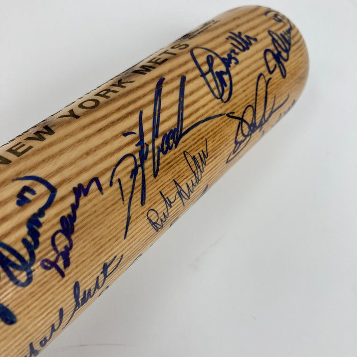 1986 New York Mets W.S. Champs Team Signed Baseball Bat JSA COA