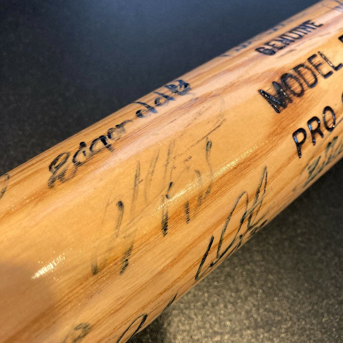 2000 New York Mets NL Champs Team Signed Baseball Bat Subway Series Steiner COA