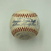 Mickey Mantle & Joe Dimaggio Signed 1950's American League Harridge Baseball JSA