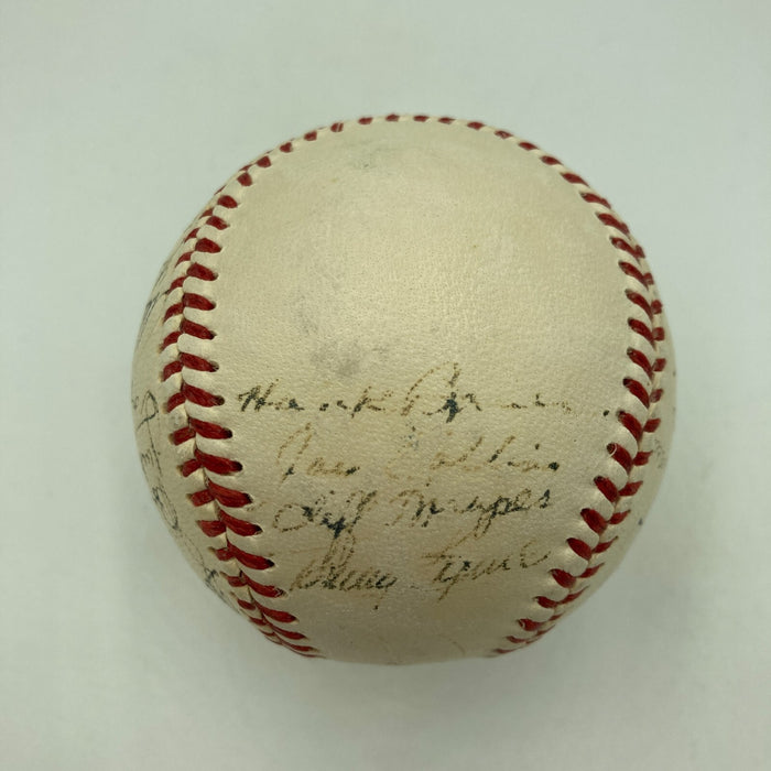 1951 Yankees World Series Champs Team Signed Baseball Mickey Mantle Rookie PSA