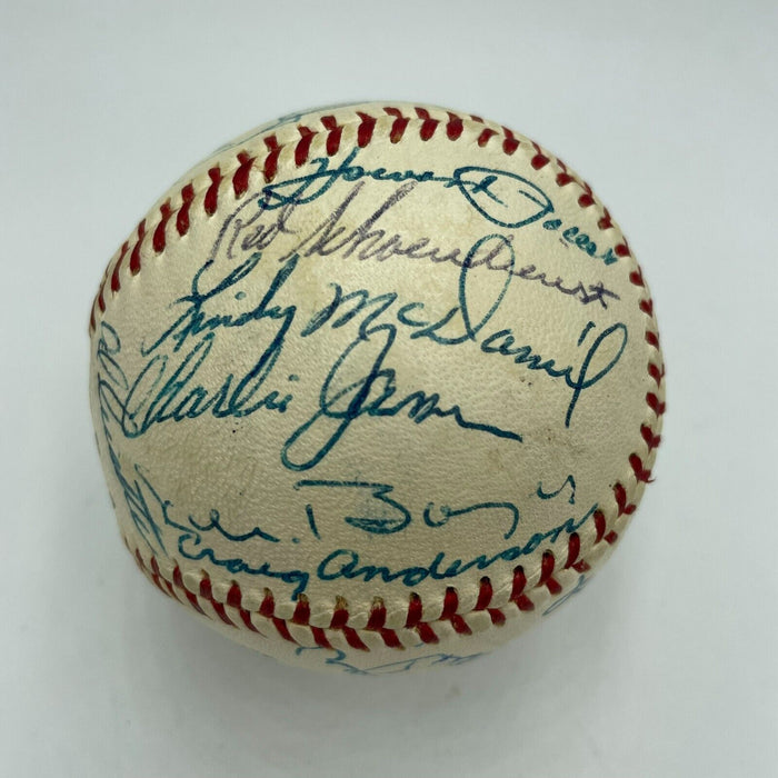 Beautiful 1961 St. Louis Cardinals Team Signed Baseball PSA DNA COA