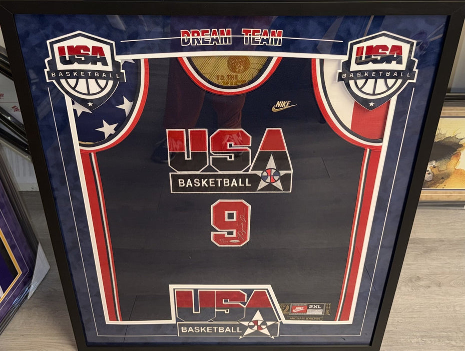 Michael Jordan Signed 1992 Team USA Dream Team Olympics Nike Jersey UDA PSA BAS