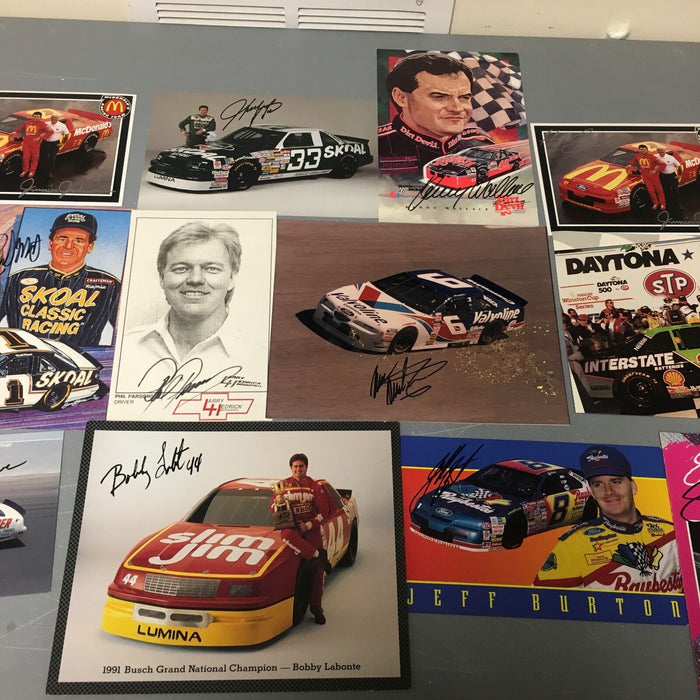 Huge Lot Of (22) NASCAR Signed Autographed Photos