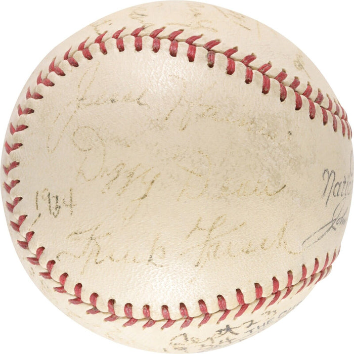 1934 St. Louis Cardinals World Series Champs Team Signed Baseball With JSA COA