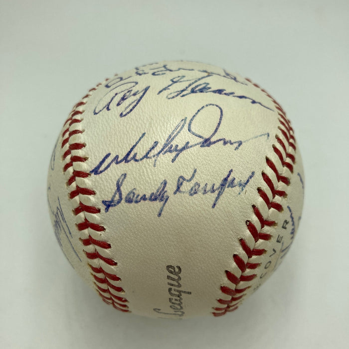 1963 Los Angeles Dodgers World Series Champs Team Signed Baseball Koufax JSA