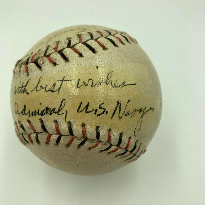 Admiral Chester W. Nimitz Signed Baseball World War 2 Navy Commander WW2 JSA COA