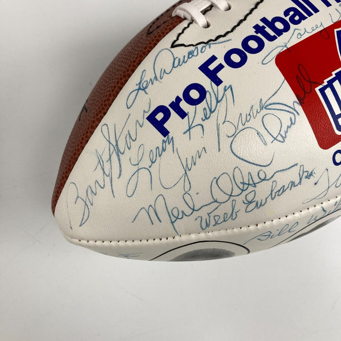 1989 HOF Induction Signed Football 45 Sigs Johnny Unitas Bart Starr Landry JSA