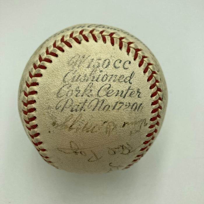 Phil Rizzuto 1940 Kansas City Blues Rookie Minor League Team Signed Baseball JSA