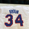 Nolan Ryan Signed Heavily Inscribed Texas Rangers Game Model STAT Jersey Beckett