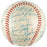 Beautiful 1956 Milwaukee Braves Team Signed NL Giles Baseball Hank Aaron JSA COA