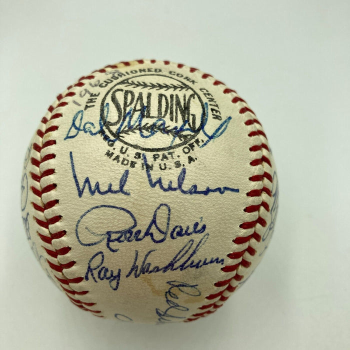 1968 St. Louis Cardinals NL Champs Team Signed Baseball Roger Maris JSA COA