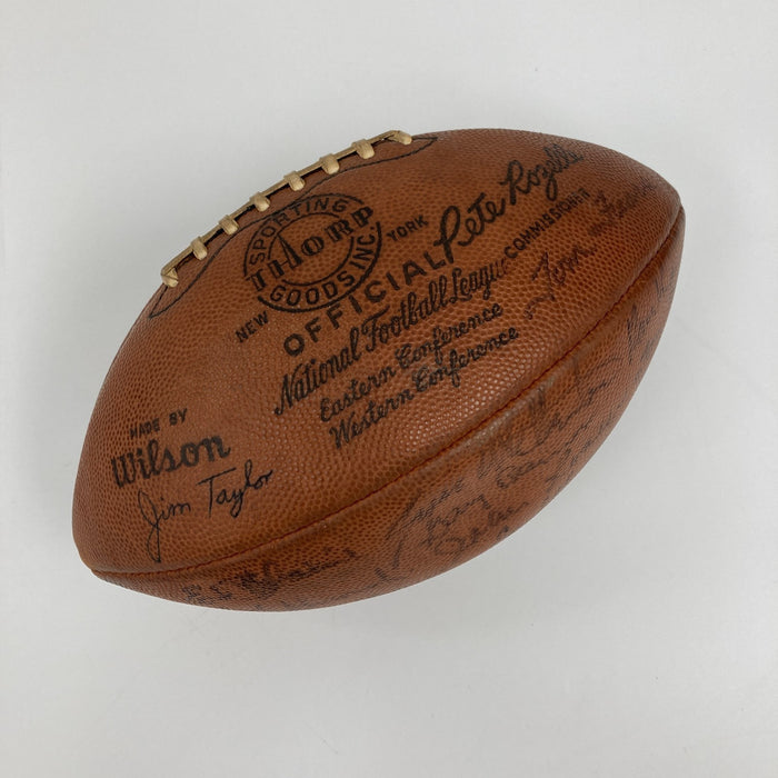 1962 Green Bay Packers NFL Champs Team Signed Football PSA DNA