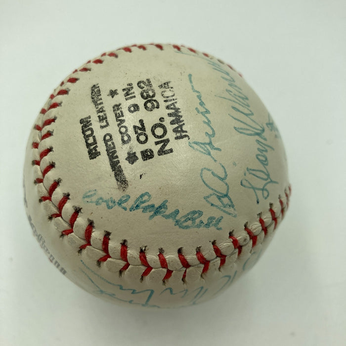 Hall Of Fame Multi Signed Baseball Red Ruffing Goose Goslin Rube Marquard JSA