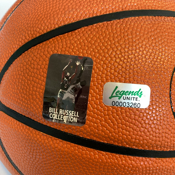 Extraordinary Bill Russell Signed Heavily Inscribed STAT Basketball JSA COA