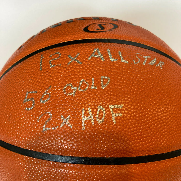 Extraordinary Bill Russell Signed Heavily Inscribed STAT Basketball JSA COA