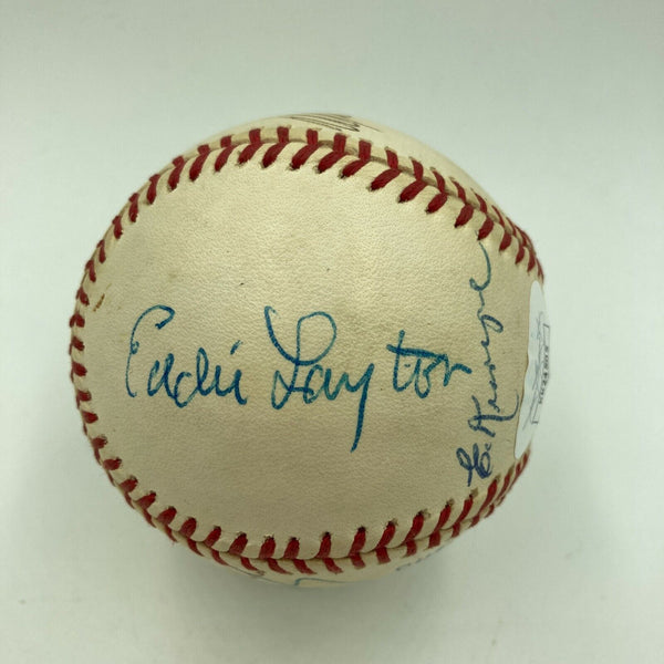 NY Yankees Legendary Announces John Sterling Mel Allen Signed Baseball JSA