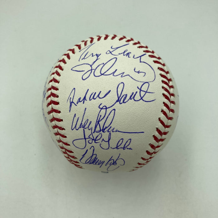 1986 New York Mets World Series Champs Team Signed MLB Baseball JSA COA