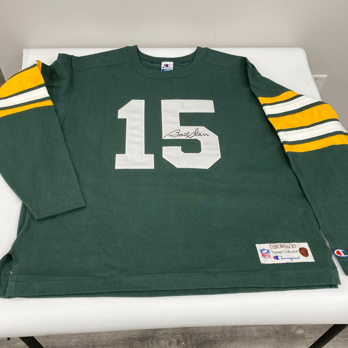 Bart Starr Signed Authentic Green Bay Packers Champion Game Model Jersey Beckett