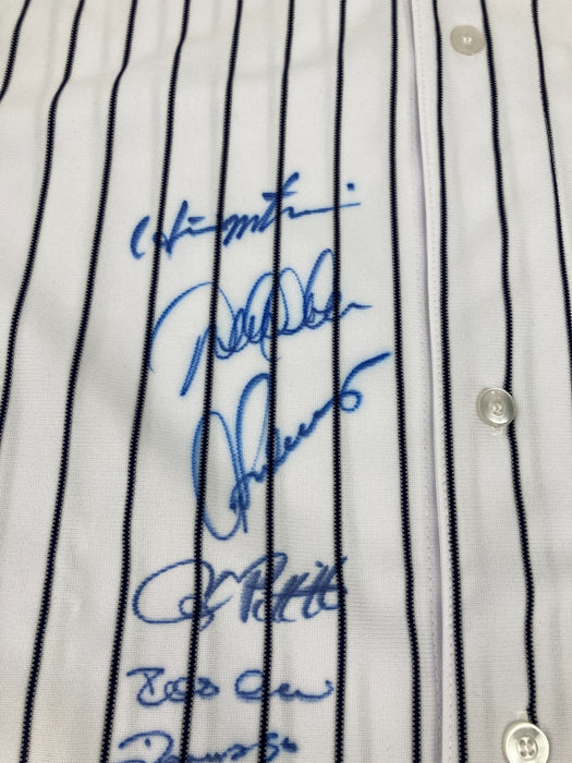 2009 New York Yankees World Series Champs Team Signed Jersey #5/6 Steiner & JSA