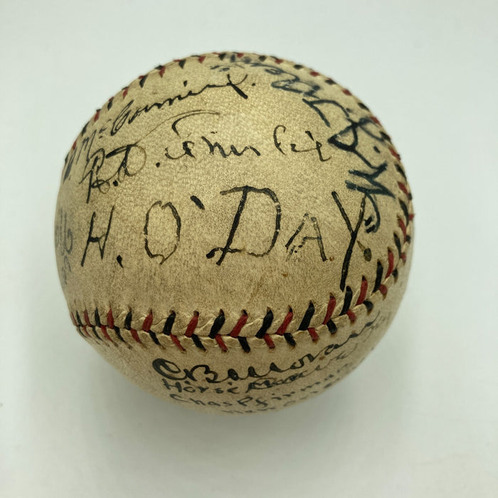 Hank O'Day Hall Of Fame 1918 Umpires Signed National League Baseball JSA COA
