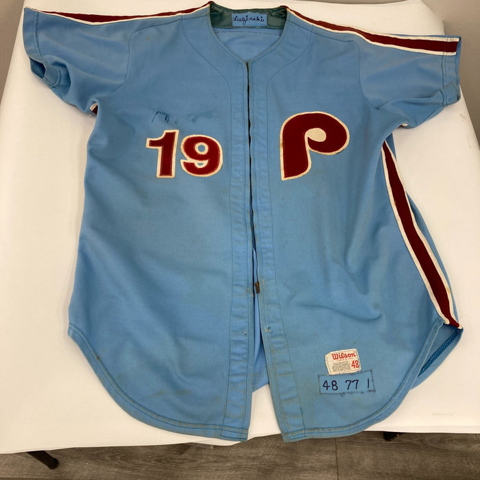 Greg Luzinski 1977 Signed Game Used Philadelphia Phillies Jersey MEARS A9