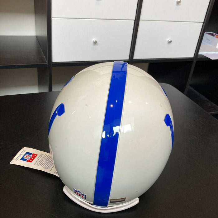 Peyton Manning Signed Full Size Authentic Indianapolis Colts Helmet Beckett COA