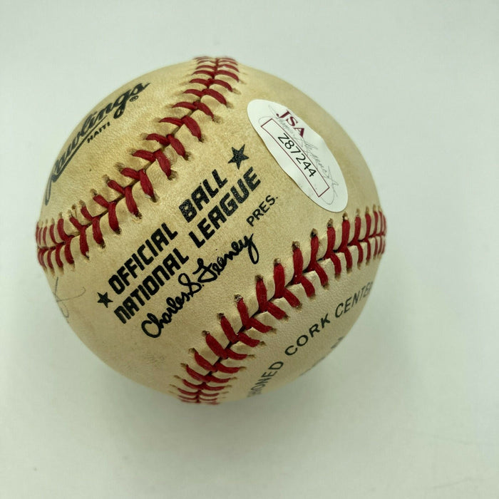 Legendary Shortstops Pee Wee Reese & Phil Rizzuto Dual Signed Baseball JSA COA