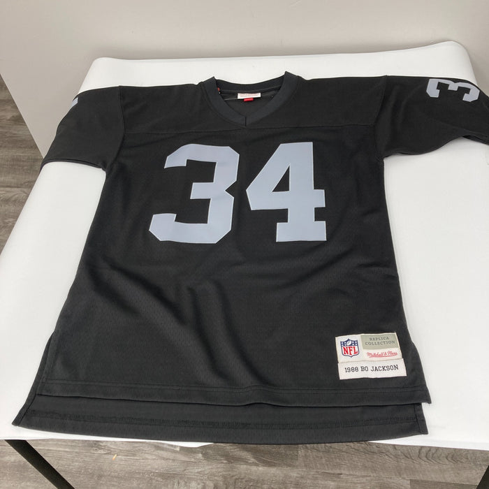 Bo Jackson Signed 1988 Oakland Raiders Mitchell & Ness Jersey Beckett COA