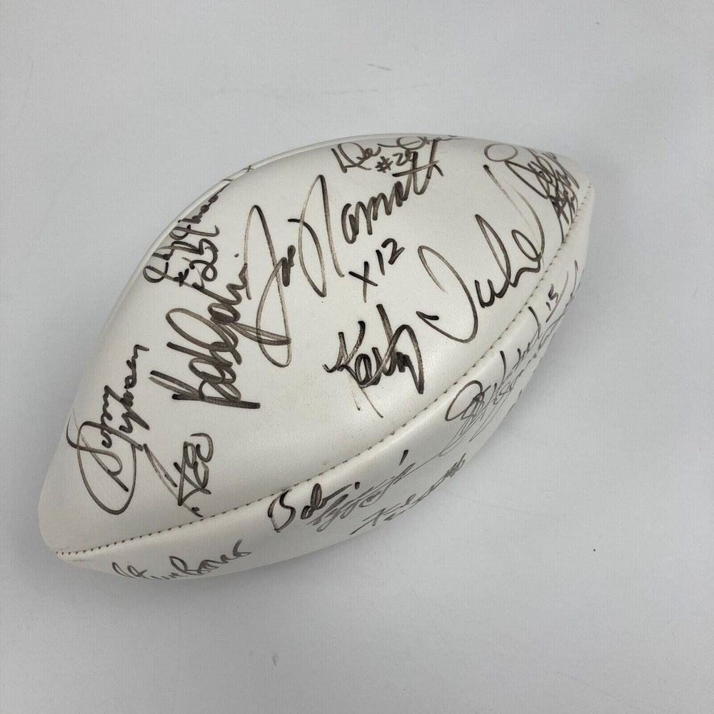 Joe Namath Junior Seau NFL Legends Multi Signed Super Bowl XXX Football