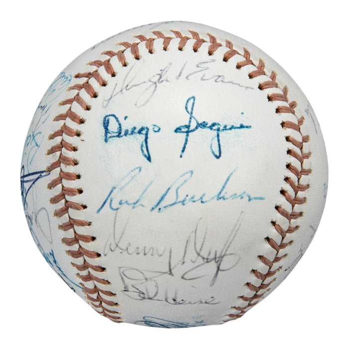 Vintage 1975 Boston Red Sox AL Champs Team Signed Baseball Carl Yastrzemski JSA