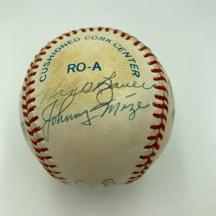 1953 New York Yankees World Series Champs Team Signed Baseball Mickey Mantle JSA