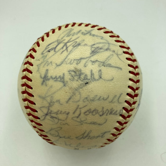1968 New York Mets Team Signed NL Giles Baseball Nolan Ryan & Tom Seaver JSA COA