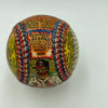 Beautiful Hand Painted George Sosnak Folk Art Baseball Eddie Stanky 1/1 Signed