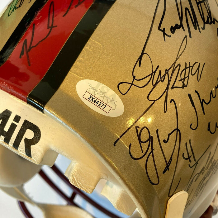 Jerry Rice Steve Young 1996 San Francisco 49ers Team Signed Authentic Helmet JSA