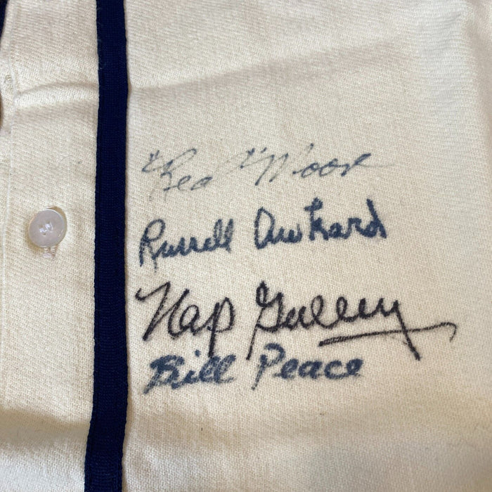 Negro league Legends Multi Signed Newark Eagles Jersey 15 Sigs Larry Doby JSA