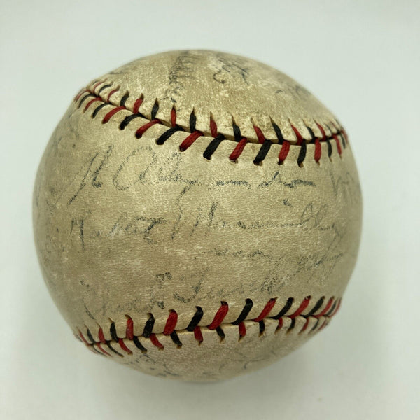 1928 St. Louis Cardinals NL Champs Team Signed Baseball Grover Alexander JSA COA