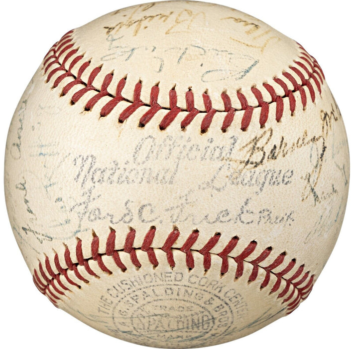 1939 All Star Game Team Signed Baseball Jimmie Foxx Joe Dimaggio PSA DNA & JSA