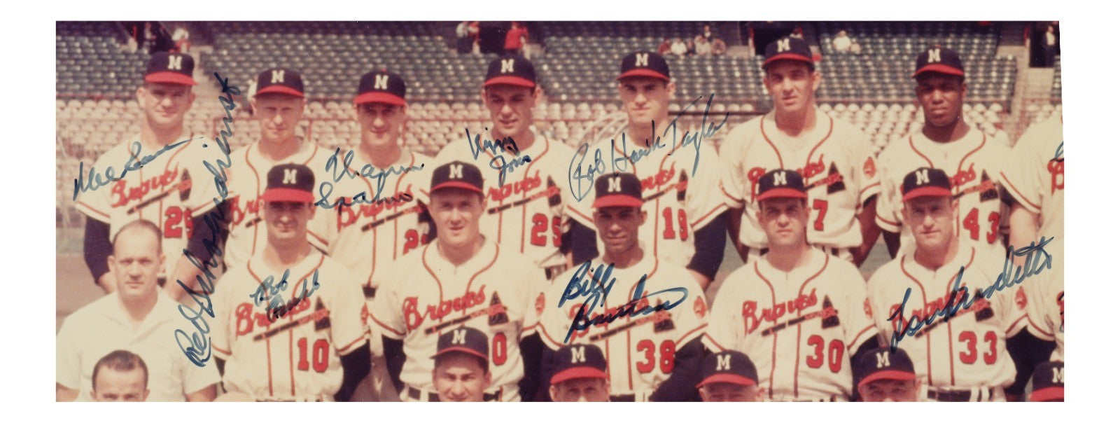 1957 Milwaukee Braves World Series Champs Team Signed 16x20 Photo JSA COA