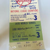 1978 New York Yankees World Series Champs Team Signed Jumbo 9x33 Ticket JSA COA