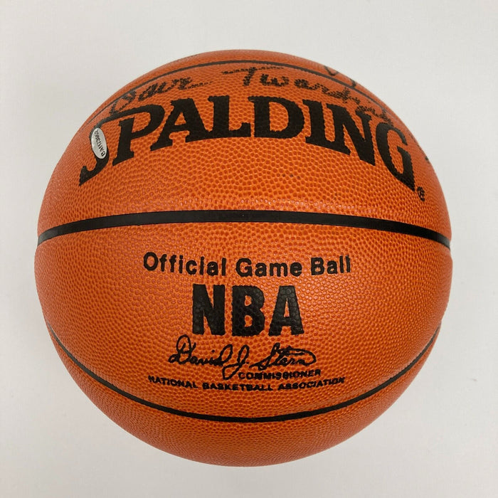 1976-77 Portland Trail Blazers NBA Champs Team Signed Basketball UDA JSA COA