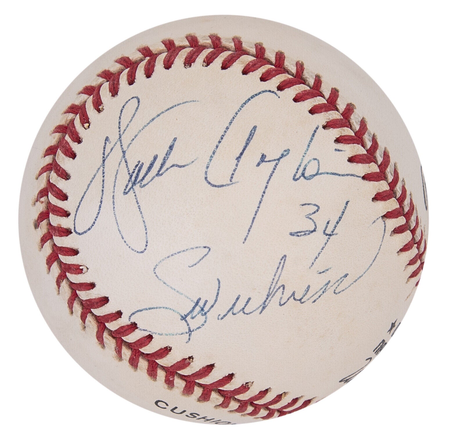 Walter Payton "#34, Sweetness" Signed Inscribed Baseball JSA COA